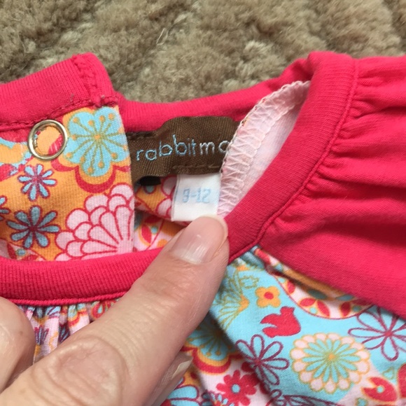 RABBIT MOON Le Top 9-12M Floral Swing Top - Picture 3 of 3